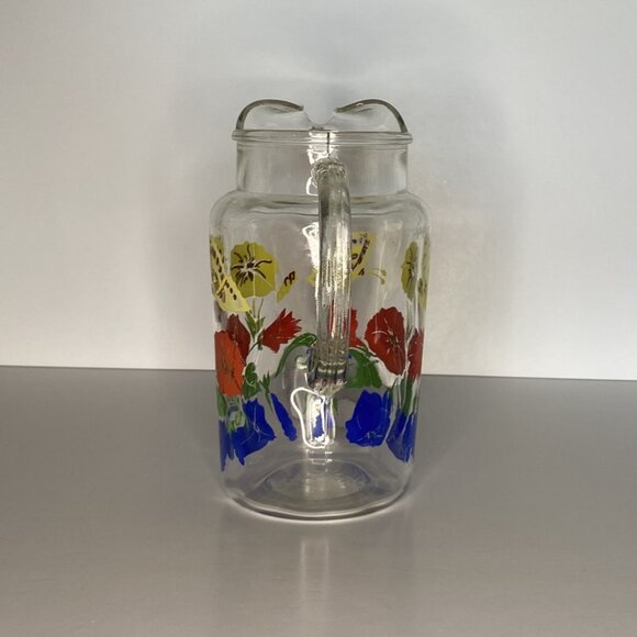 Vintage Floral Pitcher/Carafe - Picture 4 of 7